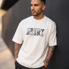 تیشرت اورسایز باکسی مردانه طرح Bronx