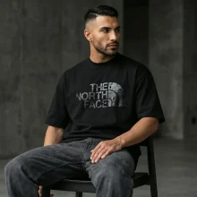 تیشرت اورسایز باکسی مردانه طرح North Face