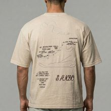 تیشرت اورسایز باکسی گلدوزی طرح sneakers1990